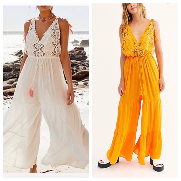 Free People Pants - Free People Sunshine Coast Onesie Jumpsuit Small